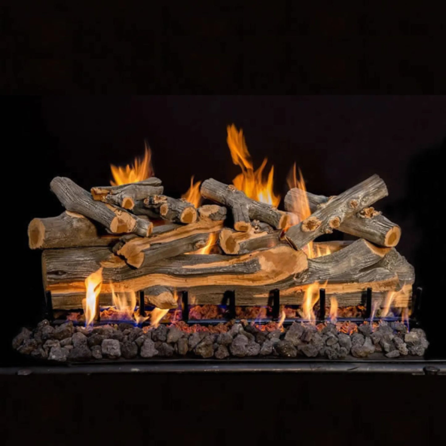 Juniper see-through gas log set