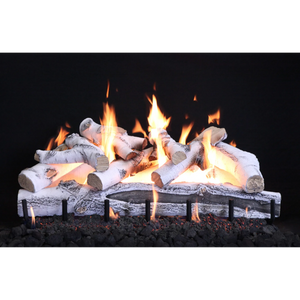 Quaking aspen vented gas log set