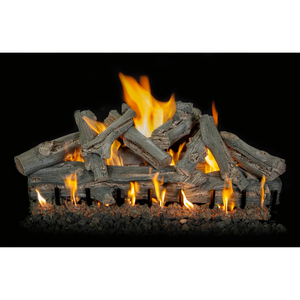 Western driftwood vented gas log set