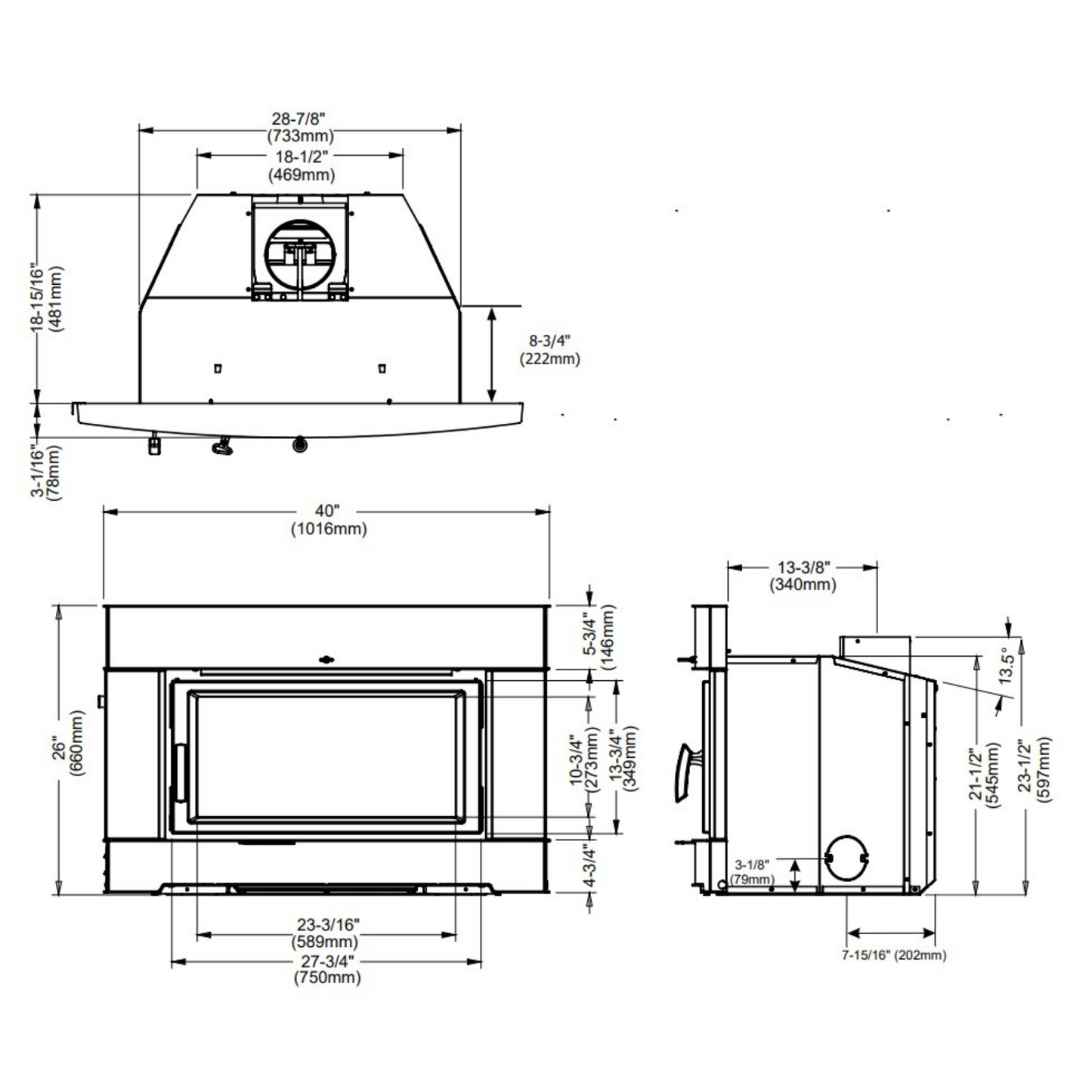 Hampton wood insert