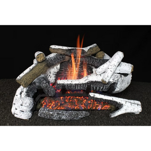 Birch timbers vent free gas logs