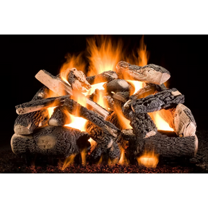 Kodiak char triple stack large vented gas logs
