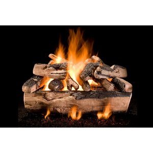 Kodiak split triple stack large vented gas logs