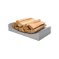 Minimalist Log Holder Stainless Steel