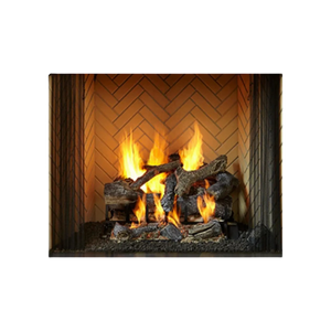 Ashland open wood fireplace