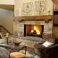 Biltmore open wood fireplace