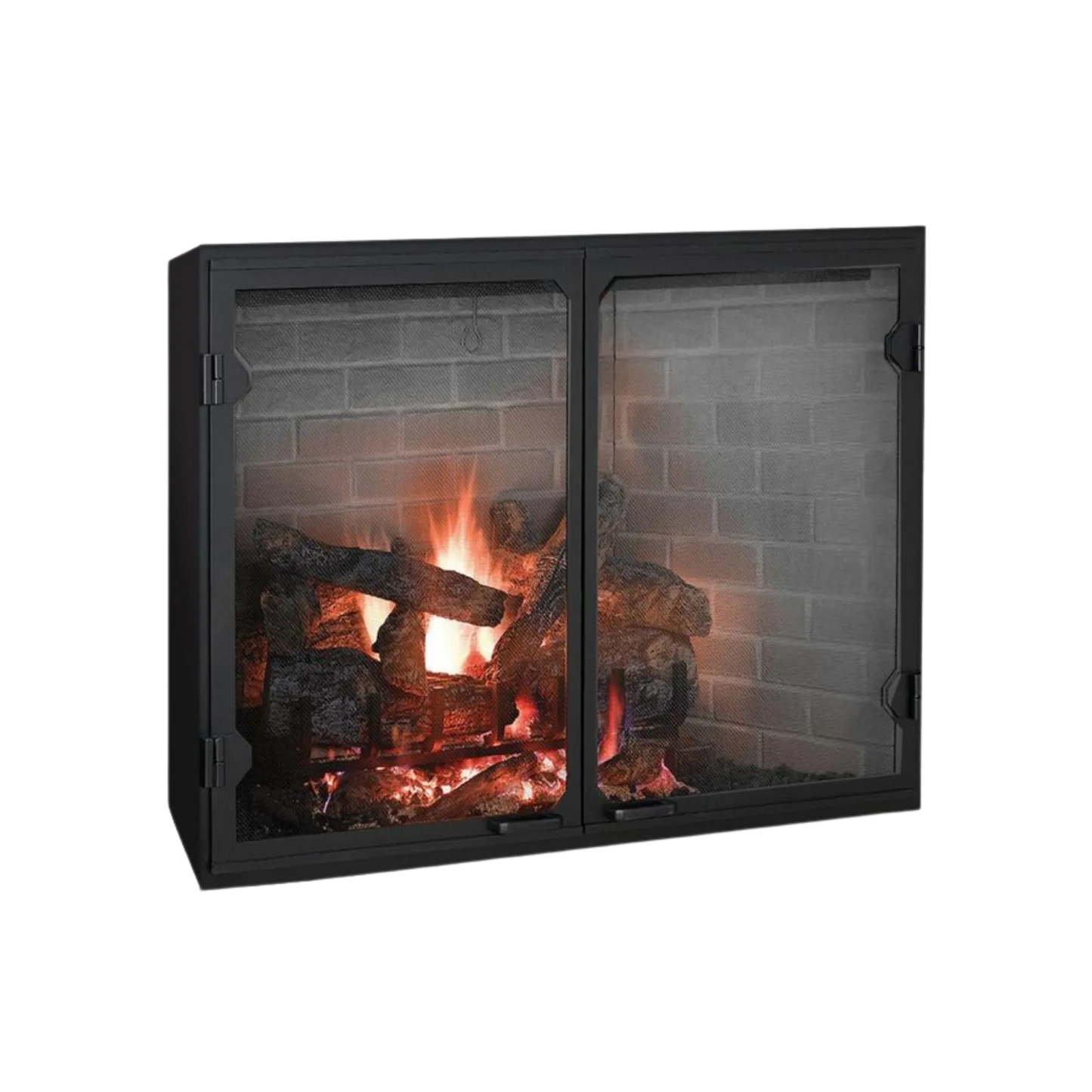 Biltmore open wood fireplace