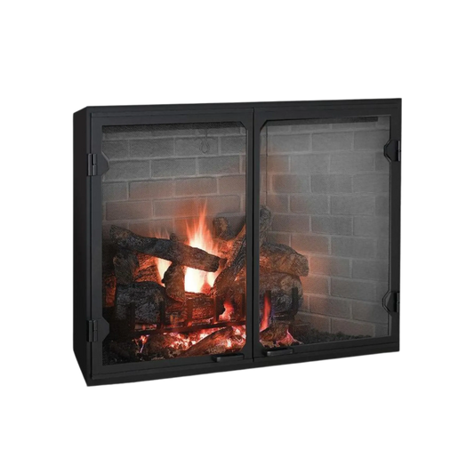 Biltmore open wood fireplace