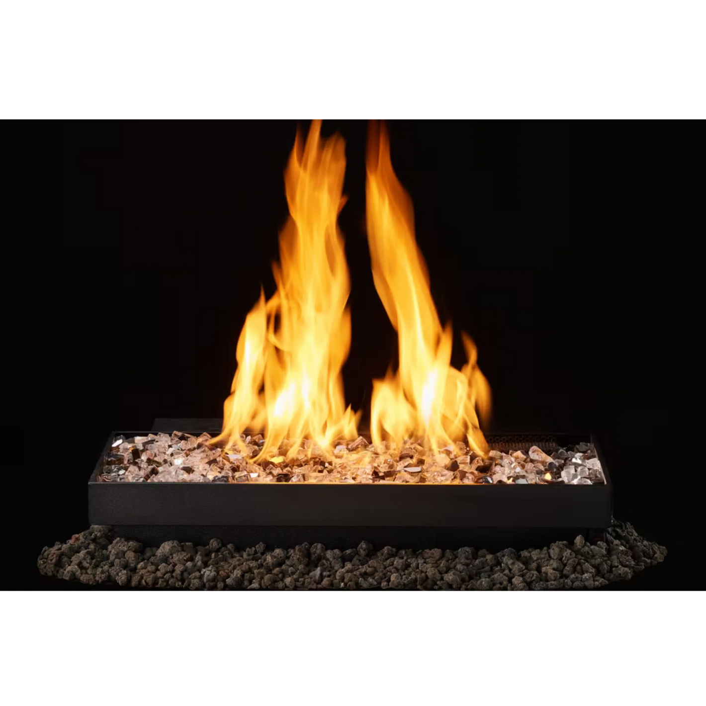 Contemporary indoor gas log set