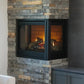 Corner series direct vent gas fireplace