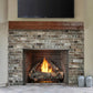 Courtyard outdoor gas fireplace