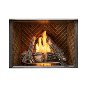 Courtyard outdoor gas fireplace