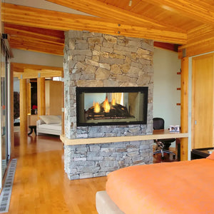 Designer series wood fireplace