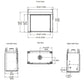 Fortress outdoor see-through gas fireplace