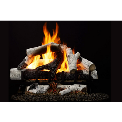 Grand birch indoor vented gas log set