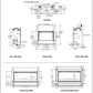 Jade series direct vent gas fireplace