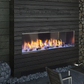 Lanai outdoor gas fireplace