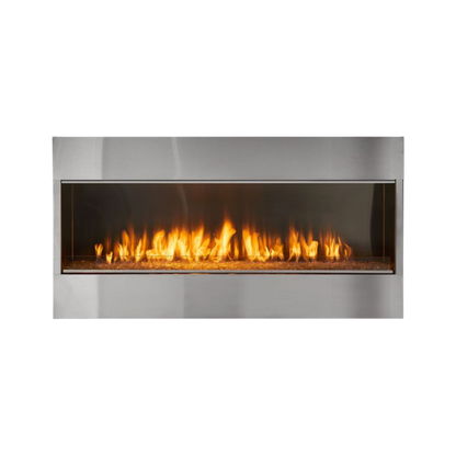 Lanai outdoor gas fireplace