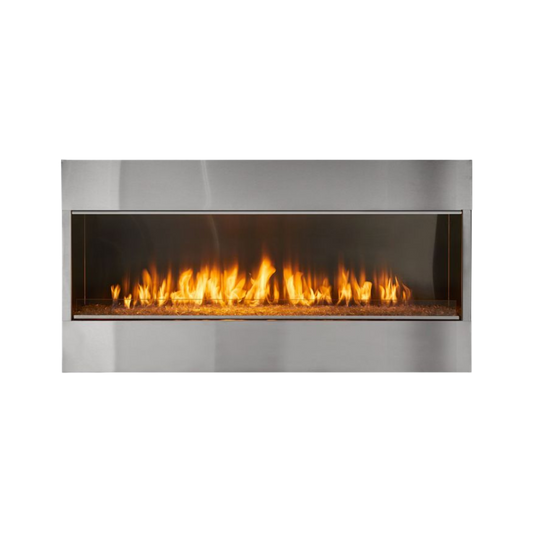 Lanai outdoor gas fireplace
