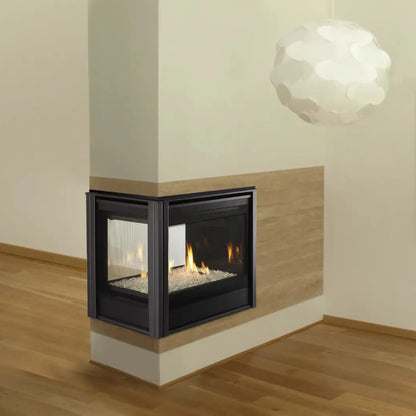 Pier direct vent gas fireplace