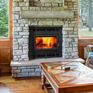 Pioneer III wood-burning fireplace