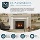 Quartz direct vent gas fireplace - 42 inch
