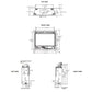 Quartz series direct vent gas fireplace