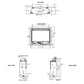 Quartz series direct vent gas fireplace