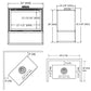 Ruby freestanding gas fireplace