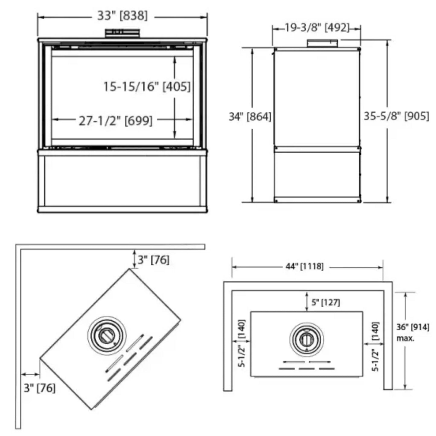 Ruby freestanding gas fireplace