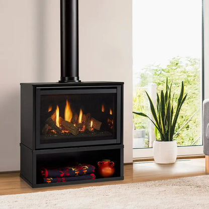 Ruby freestanding gas fireplace