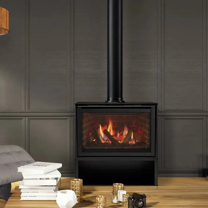 Ruby freestanding gas fireplace