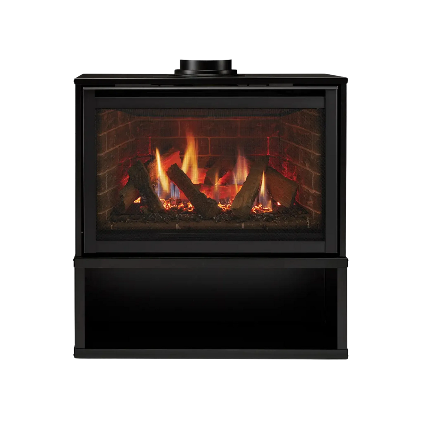 Ruby freestanding gas fireplace