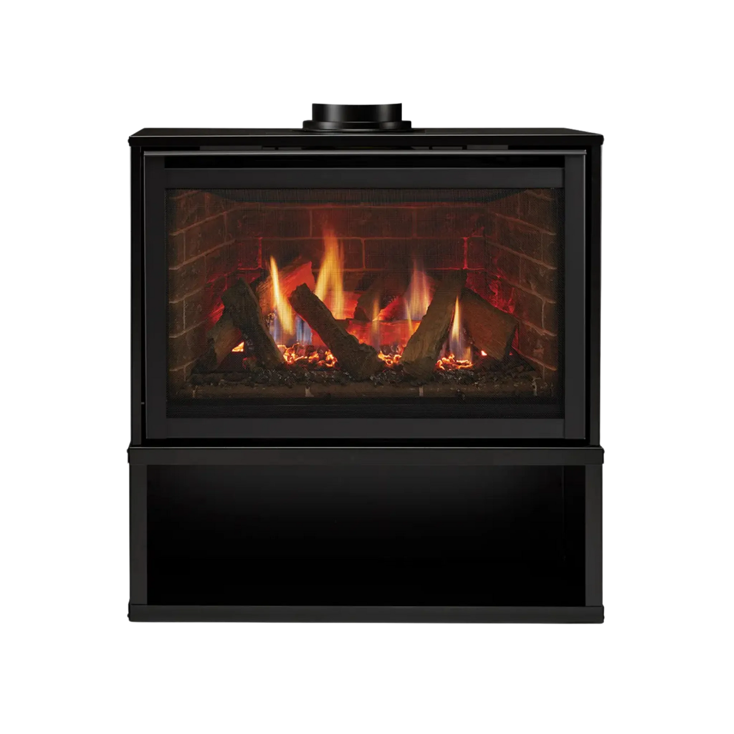 Ruby freestanding gas fireplace