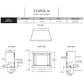 Vesper outdoor gas fireplace