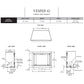 Vesper outdoor gas fireplace