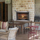 Vesper outdoor gas fireplace