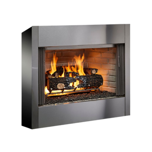 Villawood outdoor wood fireplace