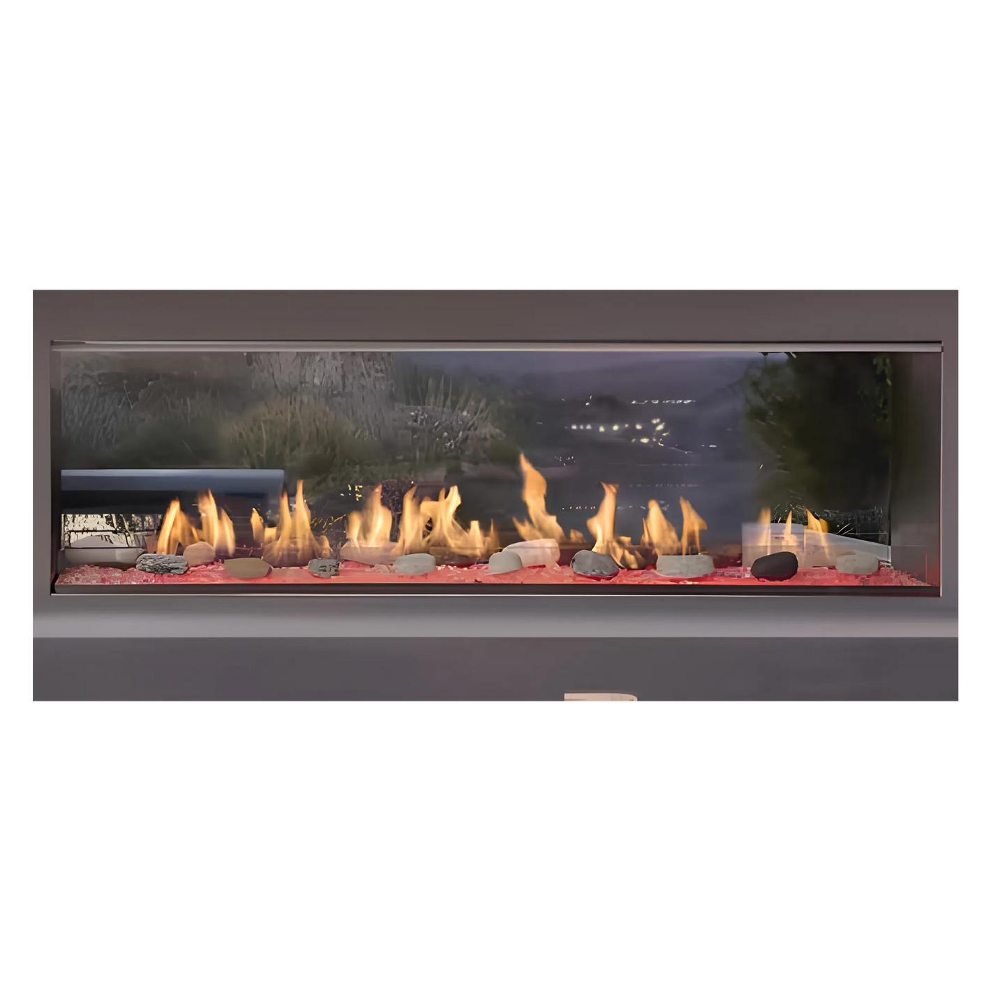 Majestic Lanai See-Through Gas Fireplace