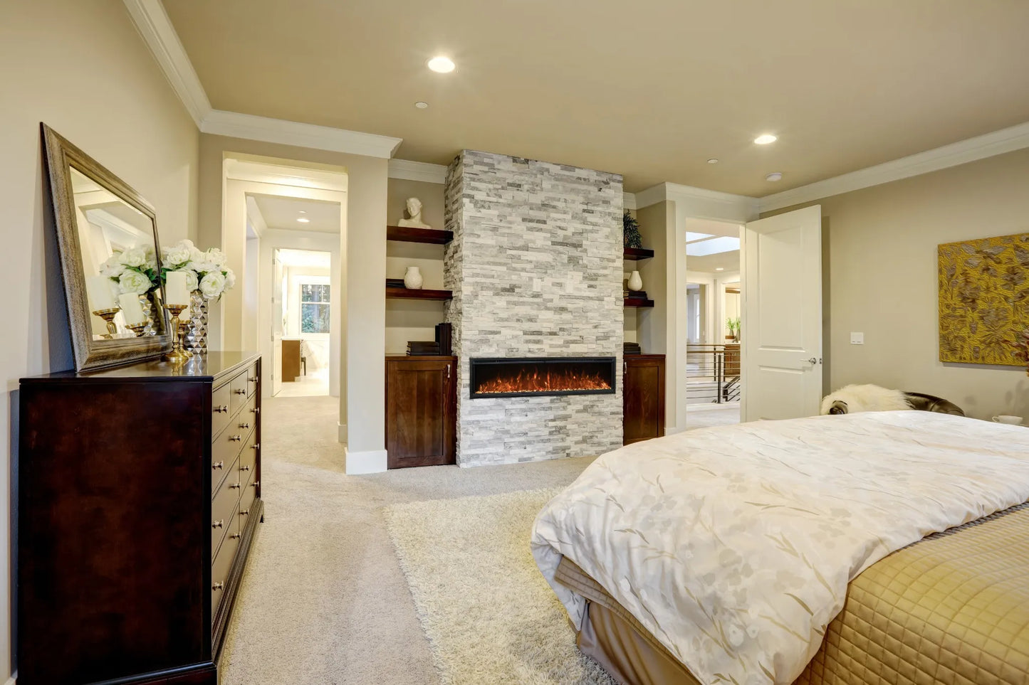 Spectrum slimline electric fireplace