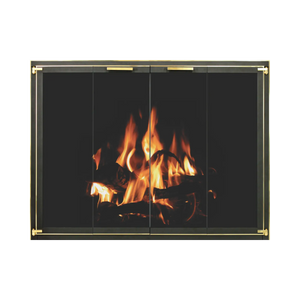 Traditional fireplace doors