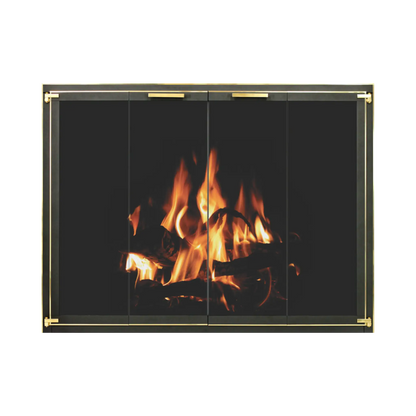 Traditional fireplace doors