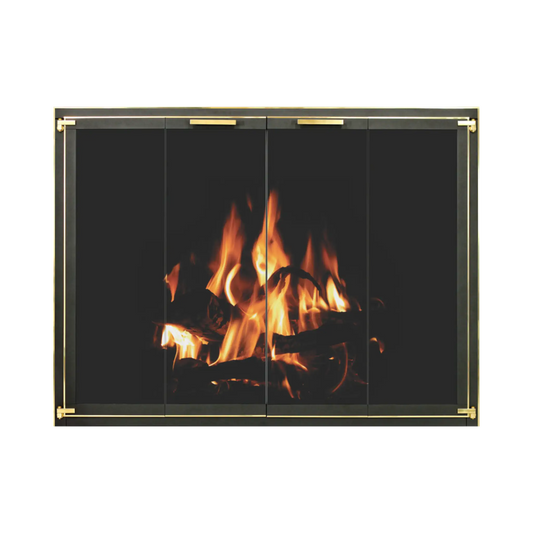 Traditional fireplace doors