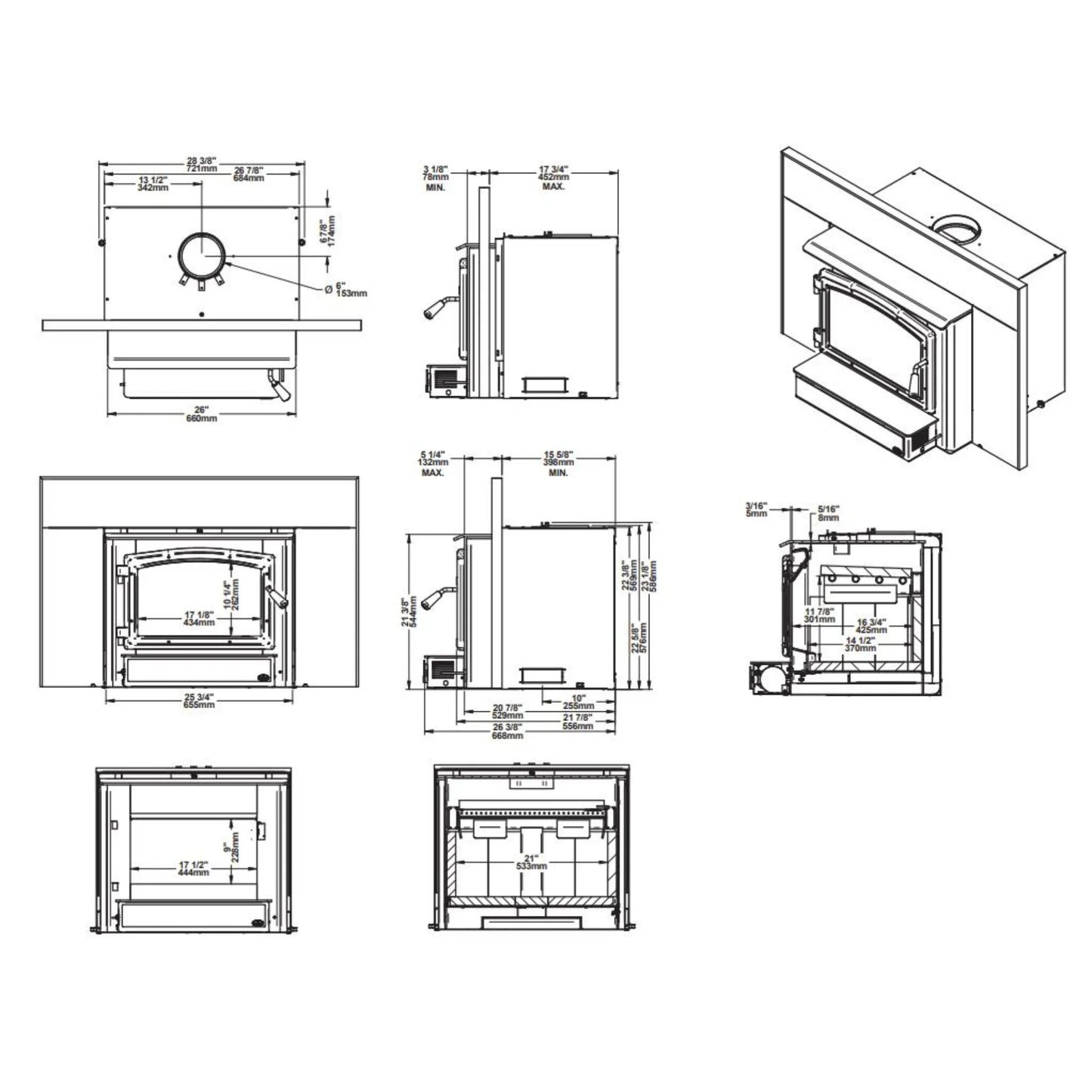2000 I wood insert