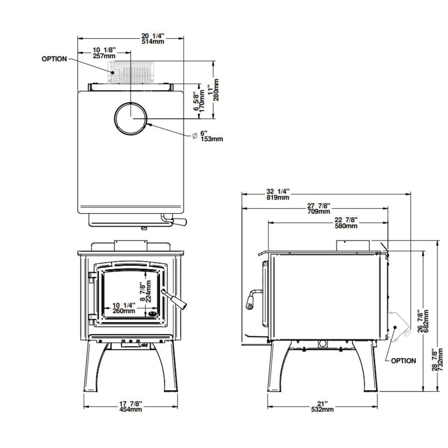 950 wood stove