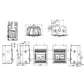 Everest III wood fireplace