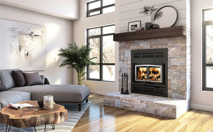 Everest III wood fireplace