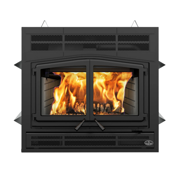Wood-burning fireplace