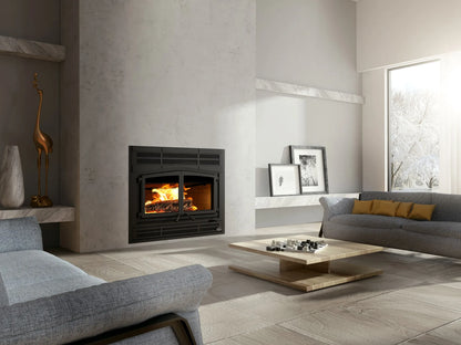 Horizon wood fireplace