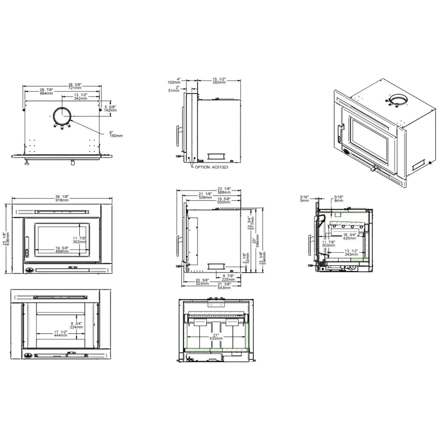 Matrix I wood insert